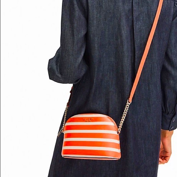 Kate Spade Spencer Stripe Small Dome Crossbody - Picture 2 of 9